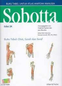 Image of Sobotta : Buku tabel otot, sendi dan saraf